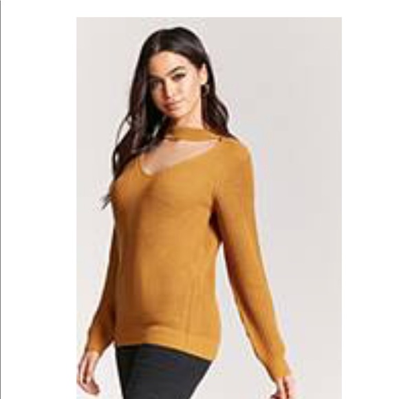 Forever 21 Mustard Sweater size Small - Picture 4 of 4